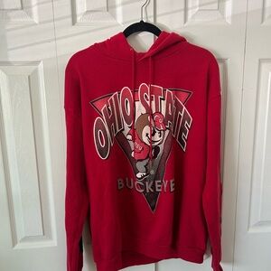 Ohio State Buckeye Red Hoodie